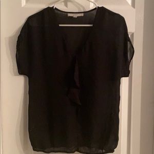 Black sheer blouse